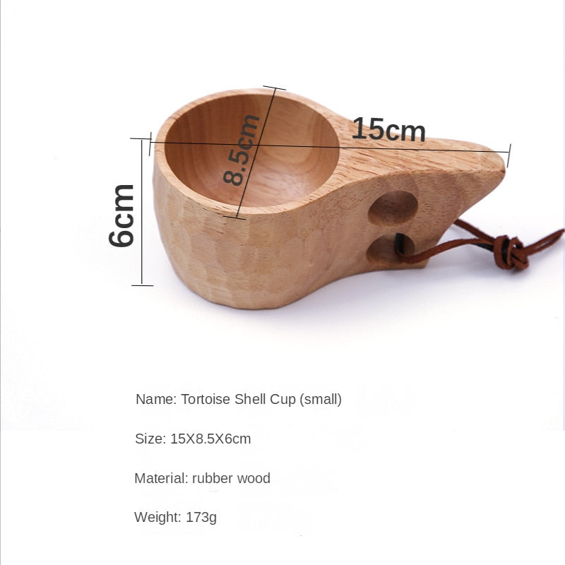 Neue Chinesische Tragbare Holz Kaffeetasse Gummi Holz Tee Milch Tassen Wasser Trinkbecher Trinkgefäße Handgemachte Saft Zitrone Teetasse Geschenk