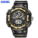 SMAEL Sport Watch Men Big Dial LED Digital Quartz Wrist Watches Men&
