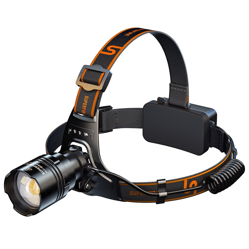 2022 New HL31 36W High Powerful Headlamp Led Rechargeable Zoom Headlight Waterproof Outdoor Fishing Flashlight Camping Torch