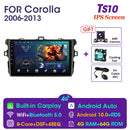 Vtopek 9&quot; 4G Carplay 2din Android 11 Car Radio Multimedia Players GPS Navigation For Toyota Corolla E140/150 2006-2013 Head Unit