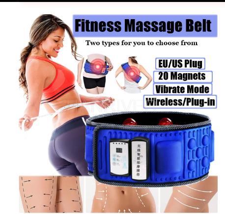 Wireless Electric Slimming Belt Lose Weight Fitness Massage Times Sway Vibration Abdominal Belly Muscle Waist Trainer Stimulator