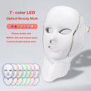 Mascarilla Facial con luz Led de 7 colores con rejuvenecimiento de la piel del cuello, tratamiento de belleza antiarrugas para el acné, Spa de fotones coreano para el hogar