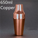 Coctelera francesa de acero inoxidable de 650ml, coctelera clásica y elegante para Bar, herramienta para barman