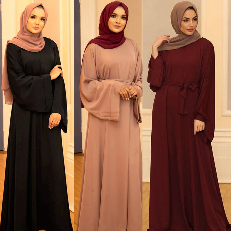 Eid Mubarak Abaya Dubai Turkey Kuftan Muslim Abayas for Women Hijab Dress Caftan Marocain Islamic Clothing De Moda Musulmanan