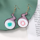 Toilet Bound Hanako Kun Yugi Amane Earrings Cosplay Acrylic Cute Wildfire Earring Ear Stud Costume Accessories