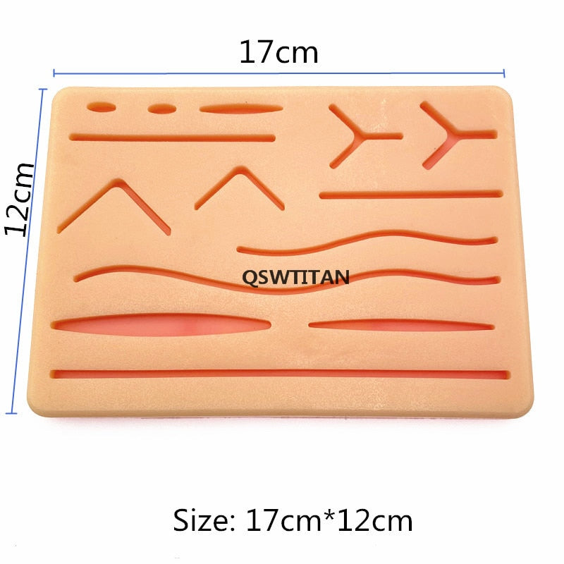 Chirurgisches Naht-Trainings-Kit Skin Operate Naht-Praxis-Modell Trainings-Pad Scheren-Werkzeug-Kit Lehrgeräte