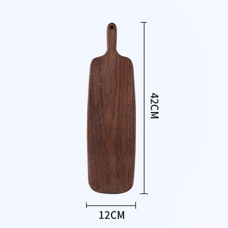 Tabla de cortar de cocina de madera de nogal negro Tabla de cortar de fruta sin laca de portainjertos de madera maciza Tabla de cortar de madera de cocina