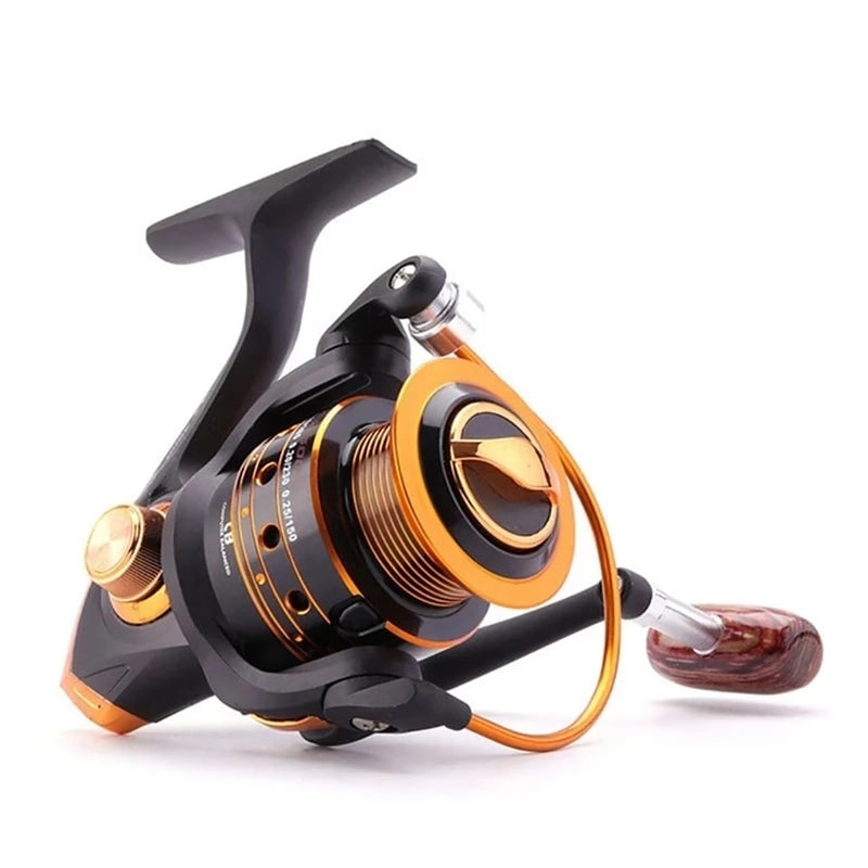 Spinning Fishing Reel 12BB + 1 Bearing Balls 500-9000 Series Metal Coil Spinning Reel Boat Rock Fishing Wheel