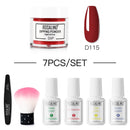 ROSALIND Nail Dipping Powder Set Brush Set Dip French Glitter Shinning Nails 12pcs Manicure Kit Nail Art Acrylic Powder Set