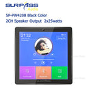 Smart Home Audio 2/4 Channel Wireless Bluetooth Mini Amplifier 4&#39;&#39; Touch Screen FM Radio AUX TF Card Function In Wall Amplifier