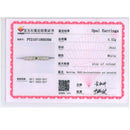 TBJ ,Good quality Ethiopia Opal Clasp silver earring oval cut 4*6mm 4ct   925 sterling silver fine jewelry for women daily wear