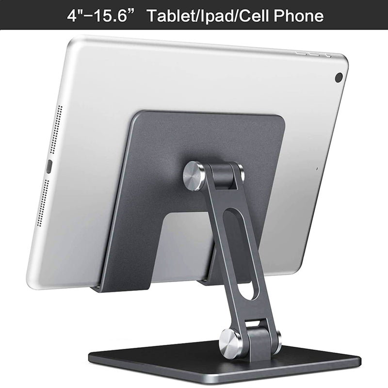Soporte para teléfono de aleación de aluminio Soporte para teléfono inteligente móvil Soporte para tableta Escritorio Soporte para teléfono celular de metal portátil para iPhone iPad