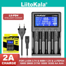 Liitokala-cargador de batería de lii-pd4, lii-PD2, lii-202, 18650, 3,7 V, 21700, 14500, 26650 V, AA, NiMH
