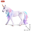Oenux Classic Mythical Rainbow Pegasus Simulation Animal Original Fairy Tale Fly Horse Action Figures Model PVC Educational Toys