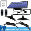 IP65 Waterproof Double Head Solar Pendant Light Outdoor Indoor Solar Lamp With Cable Suitable for courtyard, garden, indoor etc,