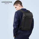 Kingsons Slim Laptop Backpack Men 15.6 inch Office Work Men Backpack Business Bag Unisex Black Ultralight Backpack Thin Mochila