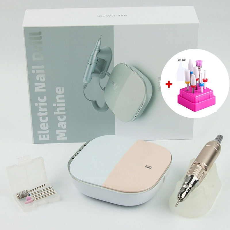 New Design Nail Drill 35000 RPM Electric Sander Nail HD Display Manicure Machine for nails Professional Nail Lathe Manicure Set