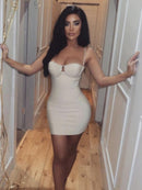 New Summer 2022 Women Sexy Fashion Crystal Diamond Black Bandage Dress Elegant Sparkly Celebrity Bodycon Party Dress Vestido