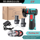 YIKODA 12V Brushless Mini Angle Grinder Cordless Polishing Grinding Machine Diamond Cutting Electric DIY Power Tools