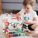 Montessori Babyspielzeug Holz-Achterbahn Perlenlabyrinth Kleinkind Lernspielzeug Pädagogisches Puzzle Mathe-Spielzeug für Kinder 1 2 3 Jahre