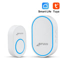 CPVAN Intelligent Wireless Doorbell 58 Ring Songs Smart Door Bell Chime EU UK US Plug TUYA APP Wifi Doorbell Alarm System
