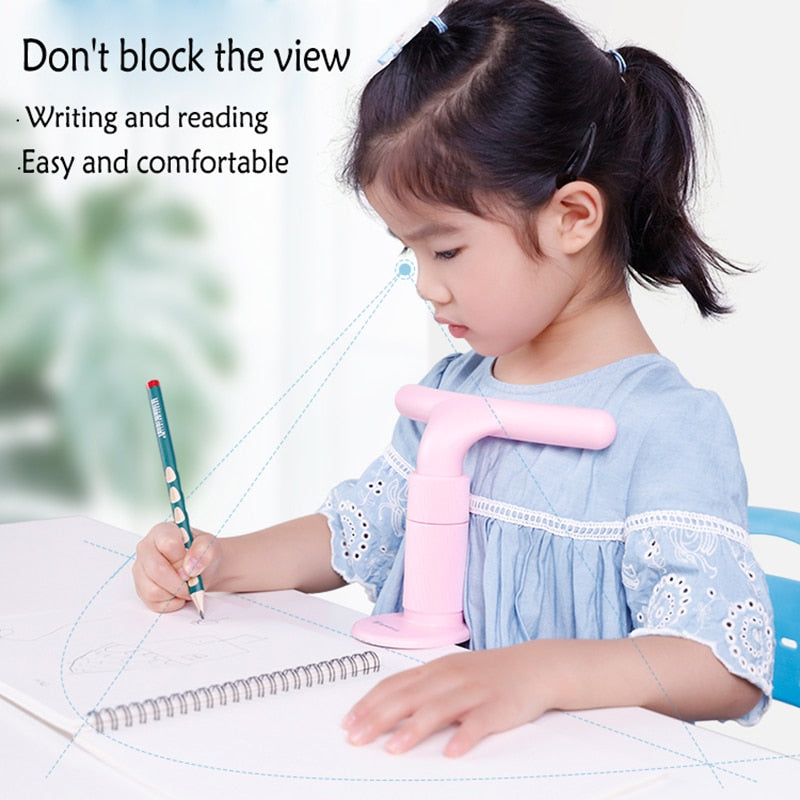 Kids Sitting Posture Corrector Adjustable Anti-myopia Sitting Support Brace Reading Writing Stationery Set Bookmark Tools