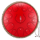 Steel Tongue Drum 13 Inch 15 Tones D Key Tank Drum Tamborine Yoga Meditation Percuss Music Instrument Children&