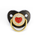 9 Farben Schnuller Babyparty Geschenk Bling Baby Dummy Silikon BPA frei Säuglingsnippel Neugeborene Schnuller für Babys Ich liebe Mama Papa