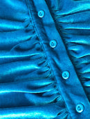 Women Elegant Short Sleeve Skinny Mini Dress Summer Turn-Down Collar Ruched Shirt Dress Green Blue Slim Party Dresses Vestido