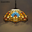 Vintage Tiffany Pendelleuchten Mittelmeer Barock Buntglas Hängelampe Led Küchenleuchten Home Loft Decor