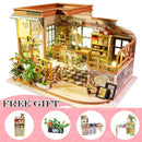 CUTEBEE, casa de muñecas DIY, Mini Casa de muñecas en miniatura de madera con jardín para construir muebles, Kit de Casa, juguetes para niños, regalo de cumpleaños