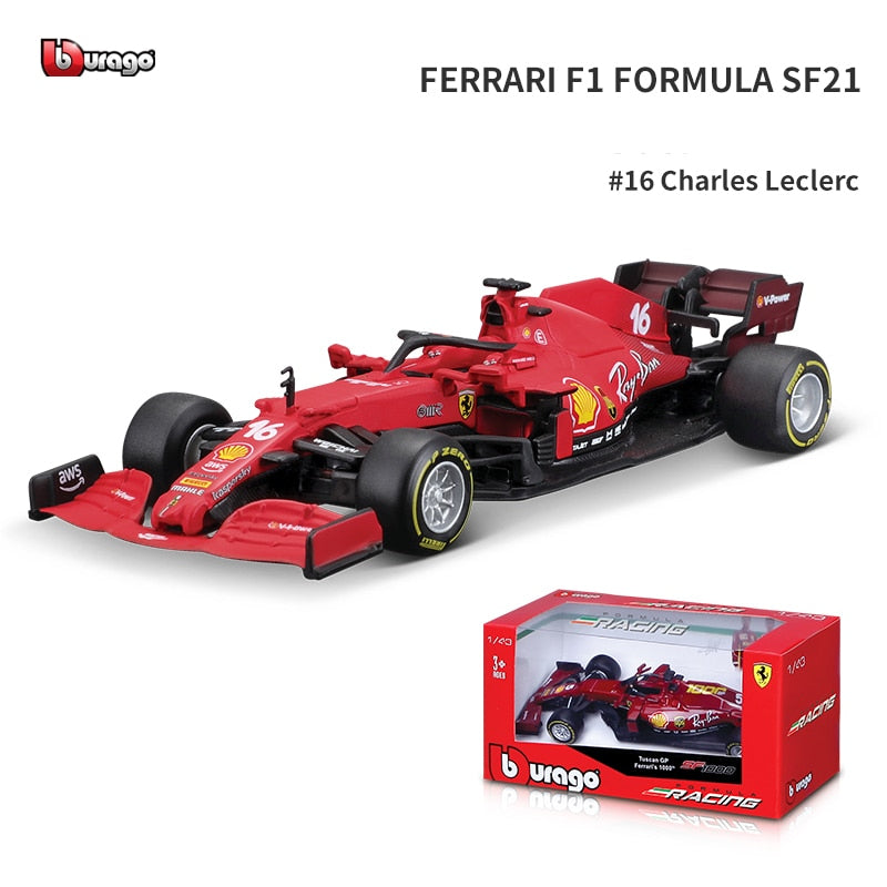 Bburago 1:43 2021 F1 Red Bull Racing RB16B 33 # Verstappen 11 # Sergio Perez Fórmula uno Simulación aleación súper modelo de coche de juguete