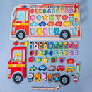 Wooden Montessori Educational Toys For Children Kids Early Learning Infant Shape Color Match Board Toy For 3 Year Old Kids Gift