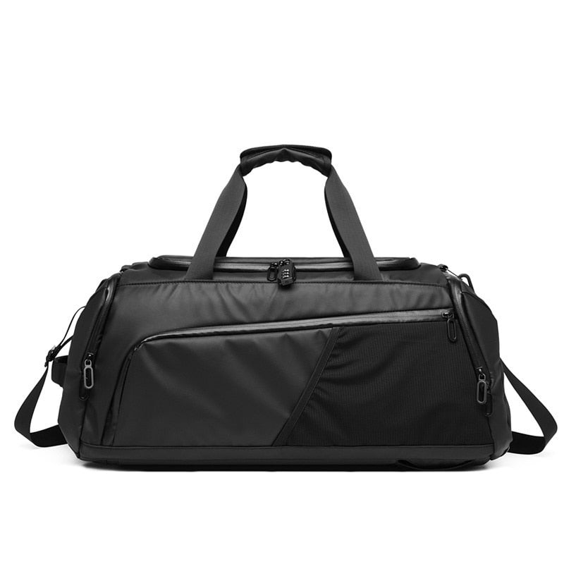 Bolsa de gimnasio para hombre XC, bolsa grande para entrenamiento de viaje, bolsa deportiva para entrenamiento, mochila impermeable para hombro seco y húmedo, bolsa para ordenador portátil 52x20x20cm T8839