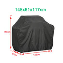 BBQ Cover Outdoor Dust Waterproof Weber Heavy Duty Grill Cover Rain Protective outdoor Barbecue cover round bbq grill black