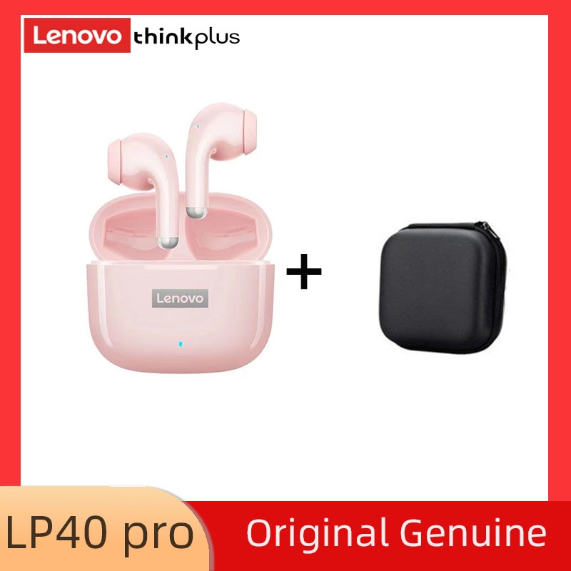 Original Lenovo LP40 Pro TWS Earphones Wireless Bluetooth 5.1 Sport Noise Reduction Headphones Touch Control 250mAH Earphones