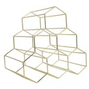 Creative Geometric Wine Rack Metal Simple Household Grape Wine Rack Restaurant Living Room Bar Wine Cabinet Wine Display