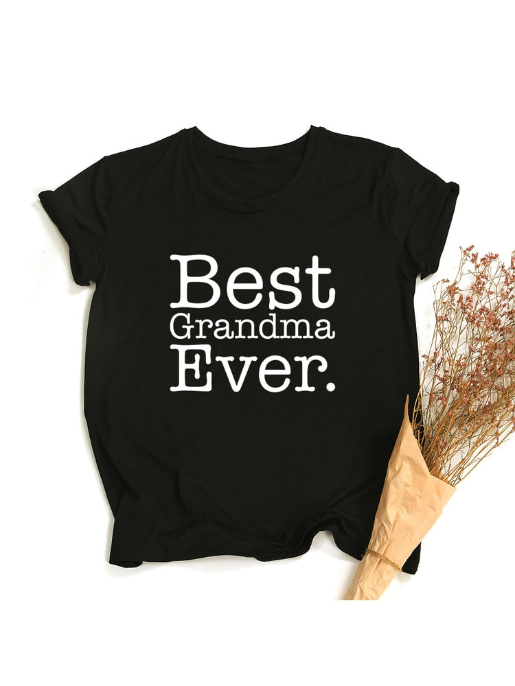 La mejor camiseta de la abuela Ever, la mejor camiseta de la mamá, regalo para el nuevo Grammy, camiseta linda del Día de la madre, camisetas divertidas de la abuela, ropa