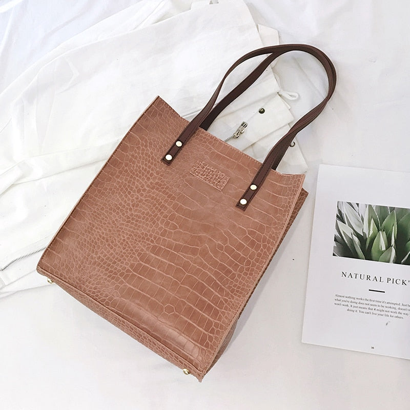 Fashion Crocodile Pattern Women Handbag Leather Ladies Hand Bags Luxury Handbags Women Bags Designer shoulder bag for women 2021