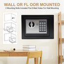 Digital Safe Box Small Household Mini Steel Safes Money Bank Safety Security Box Keep Cash Jewelry Or Document Securely With Key