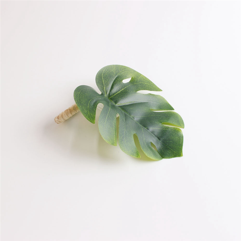 Set of 6 Green Leaf Napkin Rings,Napkin Ring Holders for Formal / Casual, Dining Table Decor,Party Decoration