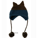 BomHCS Cute Fox Ears Beanie Winter Warm 100% Gorro de punto hecho a mano