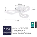 Candelabro LED para sala de estar, candelabro de techo, dormitorio, hogar, luz de techo moderna, iluminación LED, luces de Control remoto para habitación