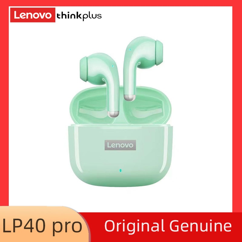 Original Lenovo LP40 Pro TWS Earphones Wireless Bluetooth 5.1 Sport Noise Reduction Headphones Touch Control 250mAH Earphones