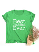 Bestes Oma-T-Shirt Bestes Mama-T-Shirt Geschenk für neues Grammy-niedliches Muttertags-T-Stück Lustige Großmutter-T-Shirts Kleidung