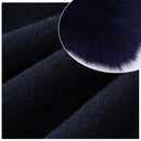 Abrigo De lana 2020 para mujer, Pied De Poule, cuello De piel De zorro Natural, mezclas De lana De Cachemira, prendas De vestir exteriores largas, ropa De calle para mujer