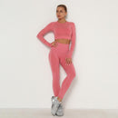Seamless Gym Set Sports Bra and Leggings Jogging Women Set Clothes Seamless Workout Sports Tights Women Fitness Sports Suit