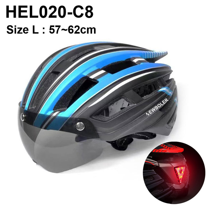 Electric Scooter Helmet With LED Rear Light Adult Cycling Helmet For MTB Road Bike Bicycle Ski Downhill Skateboard Night Riding