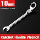 Combination Ratchet Wrench, with Flexible Head, Dual-purpose Ratchet Tool, Ratchet Combination Set. Car Hand Tools