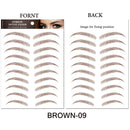 6D Eyebrows Sticker Water Transfer Hair-like Eye Brow Tattoo Stickers Long Lasting False Eyebrow Enhancers Eye Brow Cosmetics